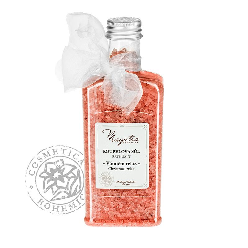 Levně Cosmetica Bohemica - Koupelová sůl Vánoční se skořicí, vanilkou a pomerančem 320g
