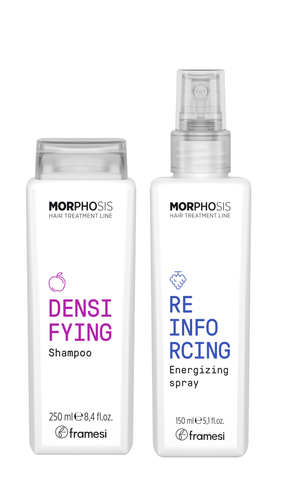 Levně Kazeta Framesi Morphosis Densifying - Šampon 250ml + Sprej Reinforcing 150ml