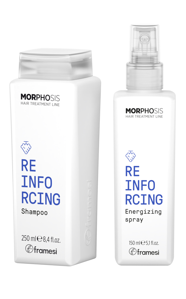 Levně Kazeta Framesi Morphosis Reinforcing - Šampon 250ml + Sprej Reinforcing 150ml
