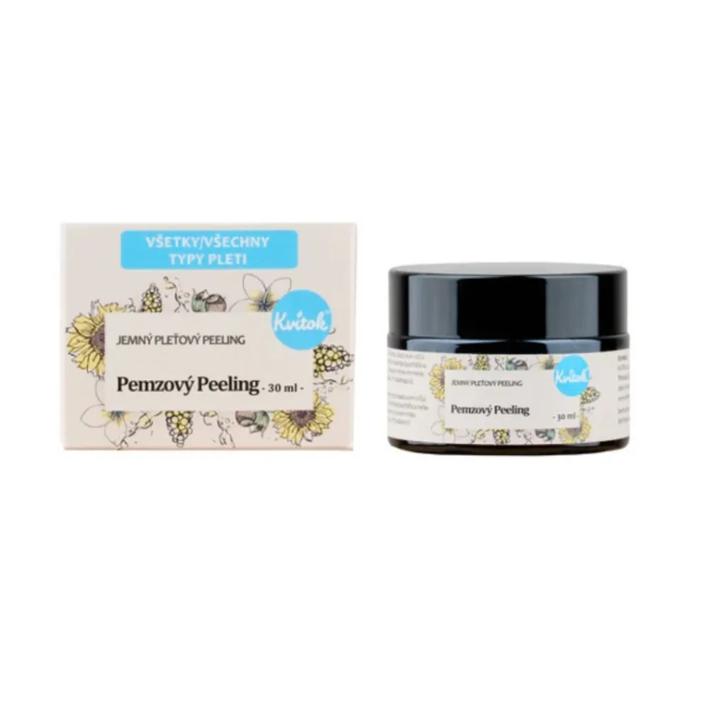 Levně Navia / Kvítok Kvítok Jemný Pleťový Pemzový Peeling 30g - Pemzový peeling