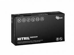 Levně Nitrilové rukavice Nitril Premium vel. L 100ks - černé, nepudrované