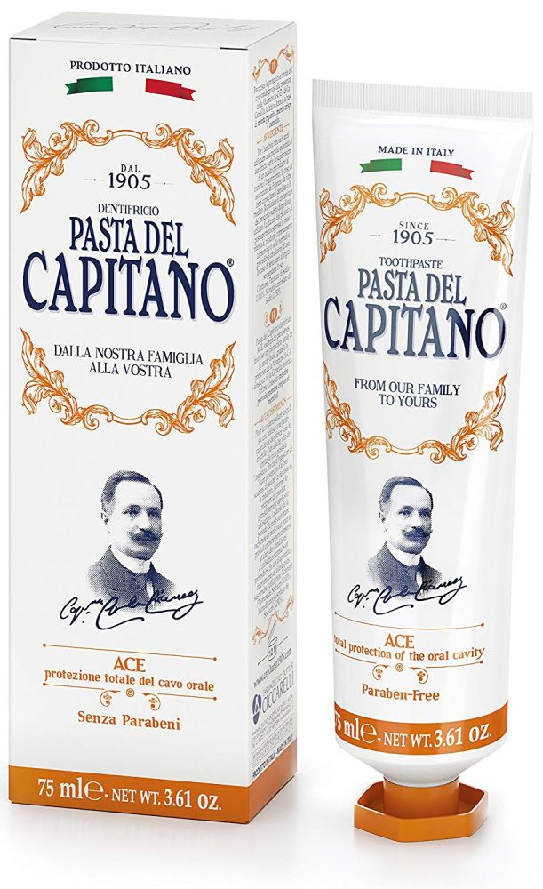 Levně Pasta del Capitano Ace 75ml - Prémiová zubní pasta s vitamíny A, C a E